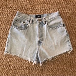 Vintage hi-rise Gap denim shorts
